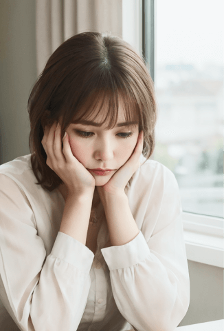 女性が悩んでいる